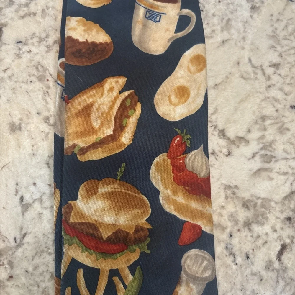 Rare IHOP Tie Coffee‎ Eggs Burger Waffle Pancakes Late Night Party Munchies